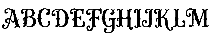 Aaksaraan Wellington Font UPPERCASE
