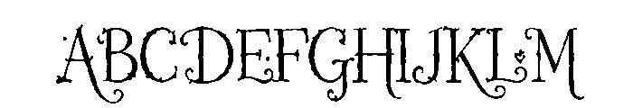 Aaksaraan Whimsink Font UPPERCASE