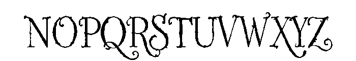 Aaksaraan Whimsink Font UPPERCASE