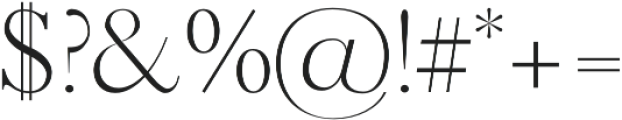 Aabel Light otf (300) Font OTHER CHARS