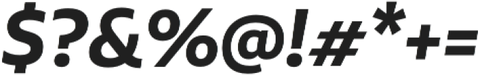 Aalto Sans Essential Alt SemiBold It otf (600) Font OTHER CHARS