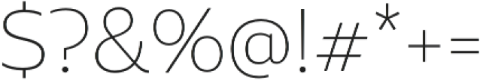 Aalto Sans Essential Thin otf (100) Font OTHER CHARS
