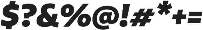 Aalto Sans Pro Black It otf (900) Font OTHER CHARS