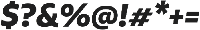 Aalto Sans Pro Bold It otf (700) Font OTHER CHARS