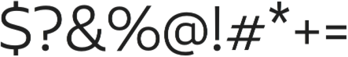 Aalto Sans Pro Light otf (300) Font OTHER CHARS