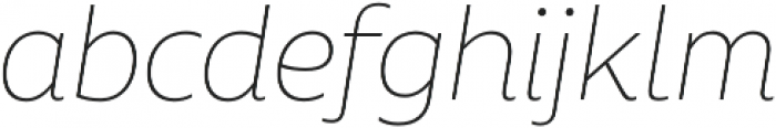 Aalto Sans Pro Thin It otf (100) Font LOWERCASE