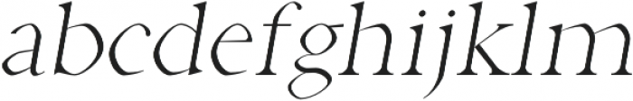 Aara Light Italic otf (300) Font LOWERCASE