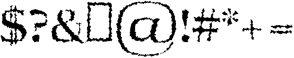 Aaron Distorted otf (400) Font OTHER CHARS