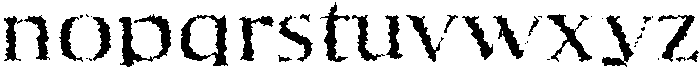 Aaron Distorted otf (400) Font LOWERCASE