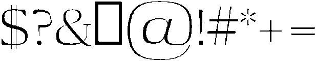 Aaron Light otf (300) Font OTHER CHARS
