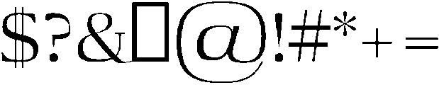 Aaron Medium otf (500) Font OTHER CHARS
