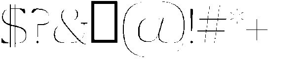 Aaron Thin otf (100) Font OTHER CHARS