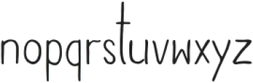 AaydanRegular otf (400) Font LOWERCASE