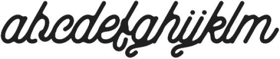 aaleyah-thick otf (400) Font LOWERCASE