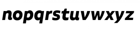 Aalto Sans Essential Bold Italic Font LOWERCASE
