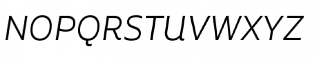 Aalto Sans Essential Light Italic Font UPPERCASE