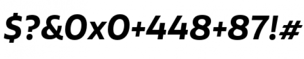 Aalto Sans Essential Semi Bold Italic Font OTHER CHARS