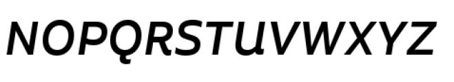 Aalto Sans Pro Medium Italic Font UPPERCASE