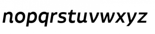 Aalto Sans Pro Medium Italic Font LOWERCASE