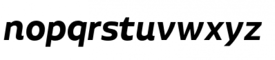 Aalto Sans Pro SemiBold Italic Font LOWERCASE