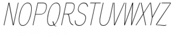 Aaux Next Compressed Hairline Italic Font UPPERCASE