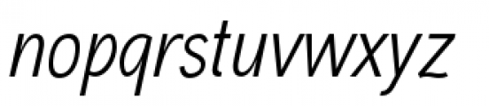 Aaux Next Condensed Regular Italic Font LOWERCASE
