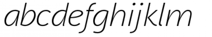 Aaux Next Wide Light Italic Font LOWERCASE