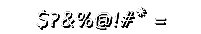 AAA-WatinBold3D-Italic Font OTHER CHARS