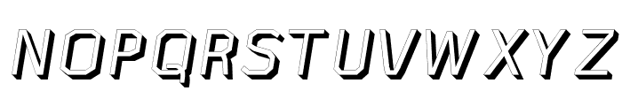 AAA-WatinBold3D-Italic Font UPPERCASE