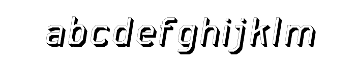 AAA-WatinBold3D-Italic Font LOWERCASE