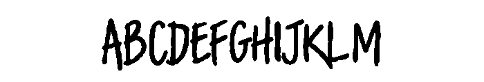 AAKSARAAN BLACK RIDGE Font UPPERCASE