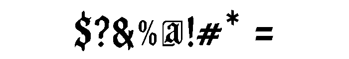 AAKSARAAN RAVENHOLD Font OTHER CHARS