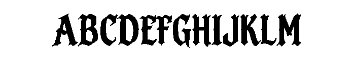 AAKSARAAN RAVENHOLD Font UPPERCASE