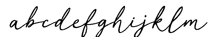 Aaksaraan Mirellia Font LOWERCASE