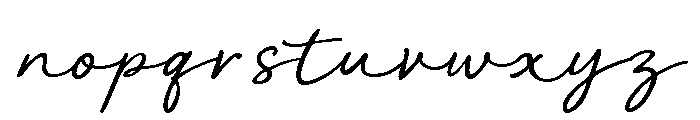 Aaksaraan Mirellia Font LOWERCASE