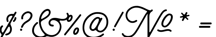 Aaleyah_PersonalUseOnly Font OTHER CHARS