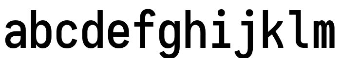 Aardvark Fixed Medium Font LOWERCASE