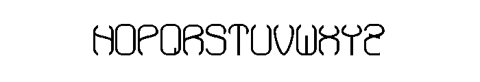 Aaron Standard Font LOWERCASE