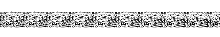 Aayat Quraan 10 Font UPPERCASE