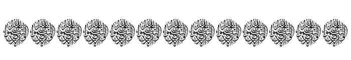 Aayat Quraan_034 Font UPPERCASE