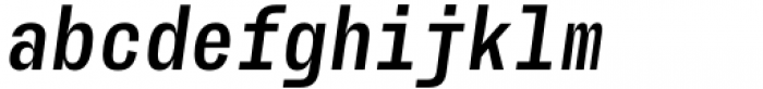 AA Actual Mono Bold Italic Font LOWERCASE