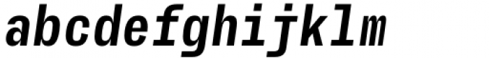 AA Actual Mono Heavy Italic Font LOWERCASE