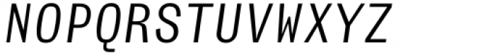 AA Actual Mono Regular Italic Font UPPERCASE