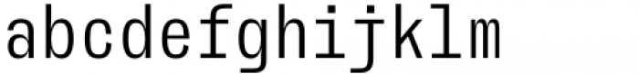 AA Actual Mono Regular Font LOWERCASE