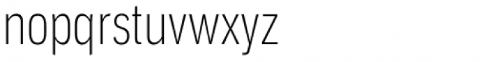 Aago Compressed Thin Font LOWERCASE