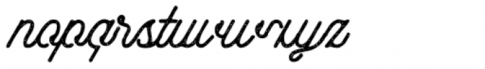 Aaleyah Normal Stamp Font LOWERCASE