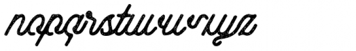 Aaleyah Thick Stamp Font LOWERCASE