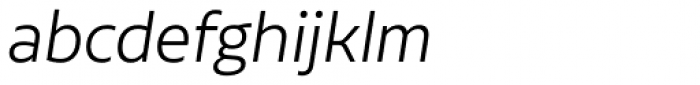 Aalto Sans Essential Alt Light Italic Font LOWERCASE