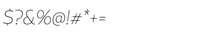 Aalto Sans Essential Alt Thin It Font OTHER CHARS