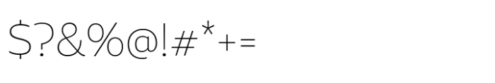 Aalto Sans Essential Alt Thin Font OTHER CHARS